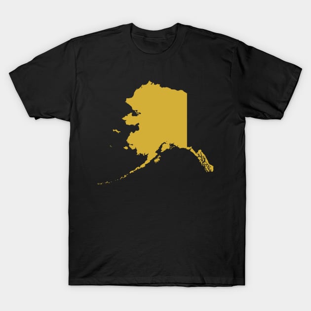 Alaska state map T-Shirt by Wordandart